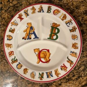 Tiffany & Co. Alphabet Bears Plate